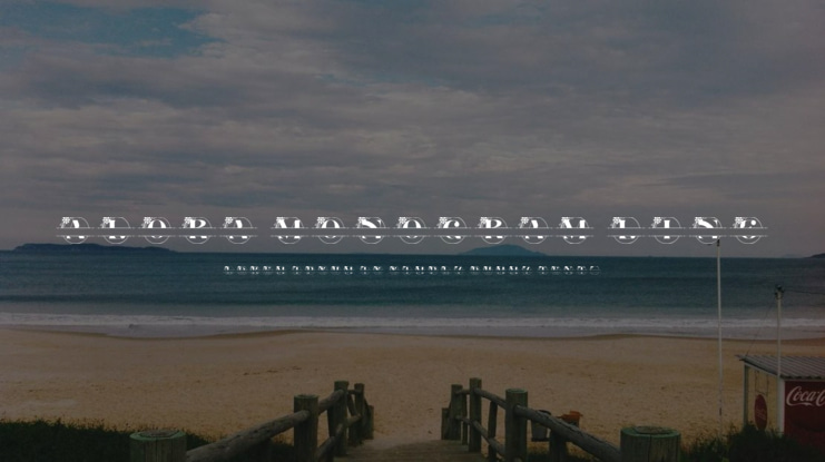 Alora Monogram Line Font