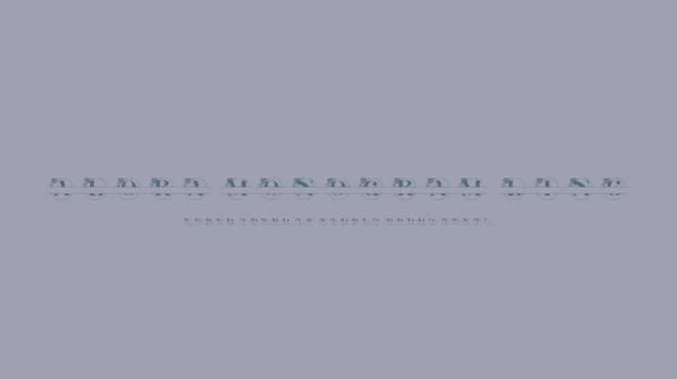 Alora Monogram Line Font