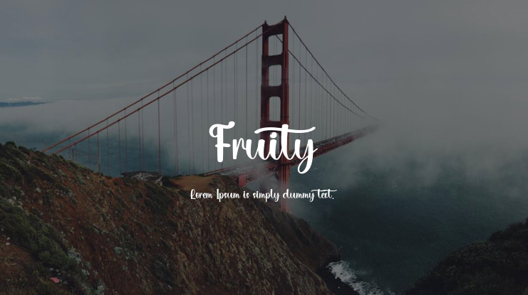 Fruity Font