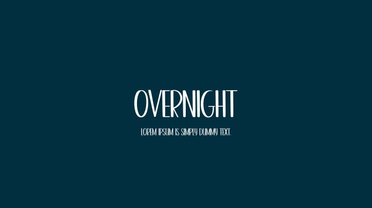 Overnight Font