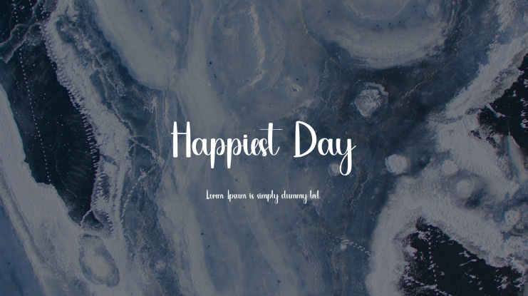 Happiest Day Font