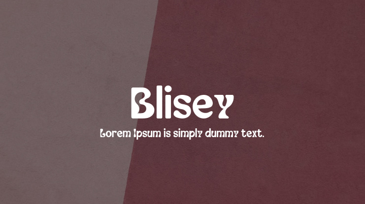Blisey Font