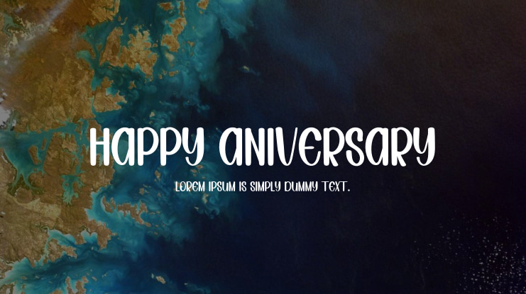 HAPPY ANIVERSARY Font