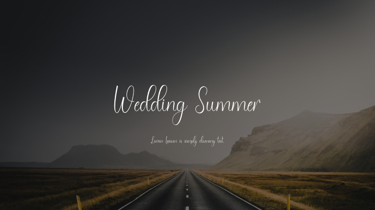 Wedding Summer Font