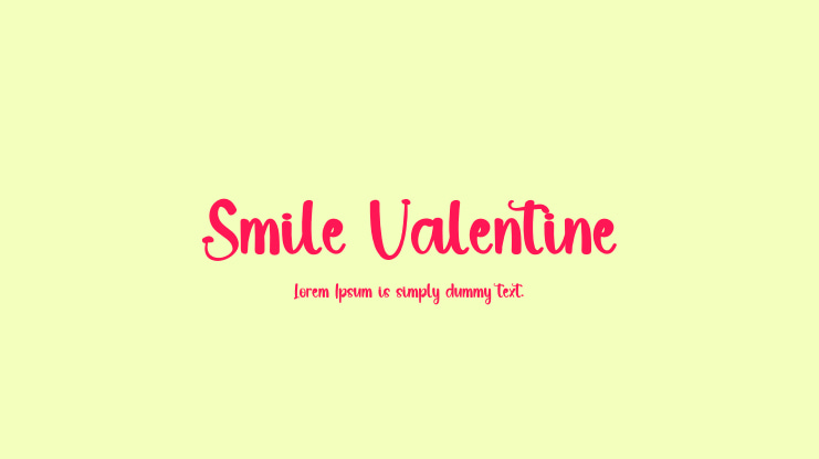 Smile Valentine Font