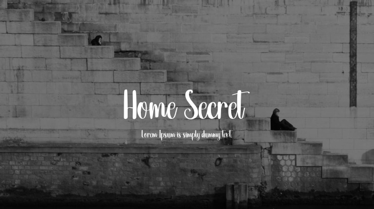 Home Secret Font