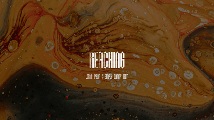 Reaching Font