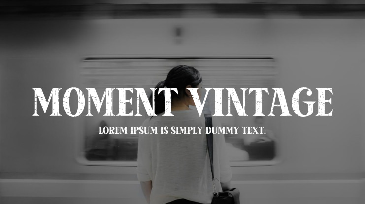 Moment Vintage Font Family