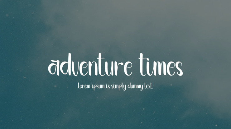 Adventure Times Font