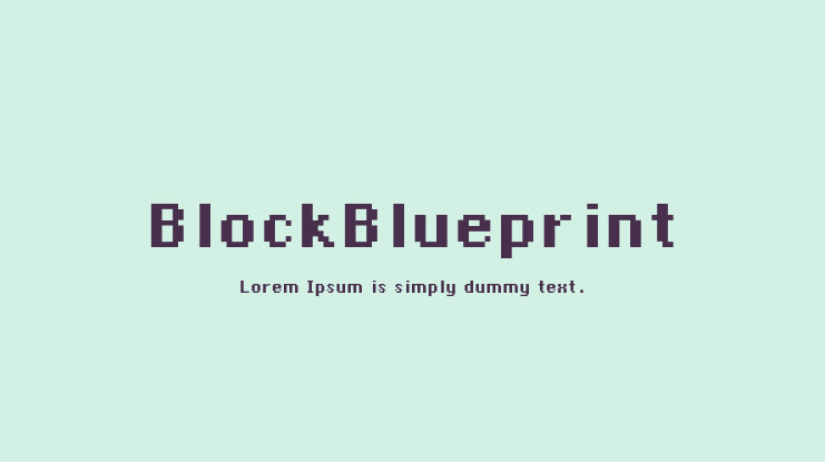 BlockBlueprint Font