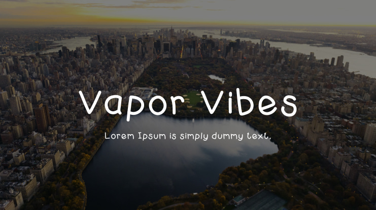 Vapor Vibes Font