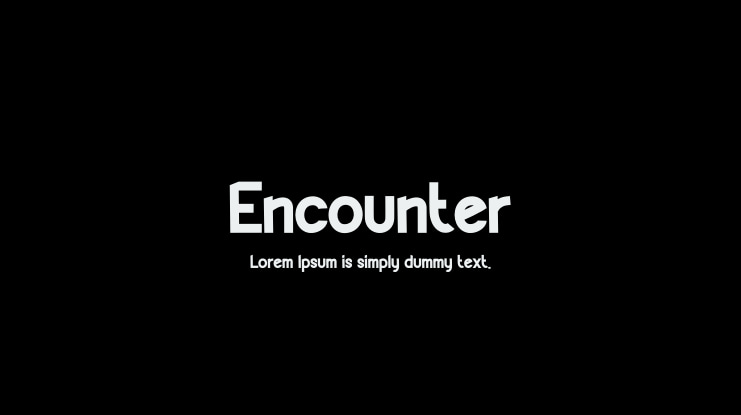 Encounter Font