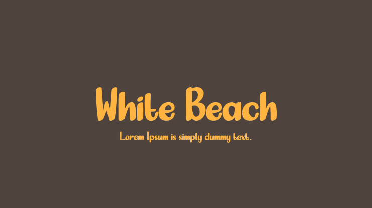 White Beach Font