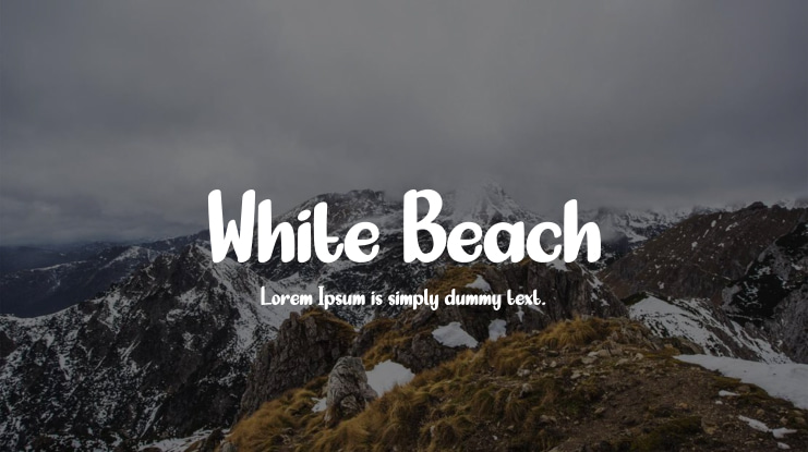 White Beach Font