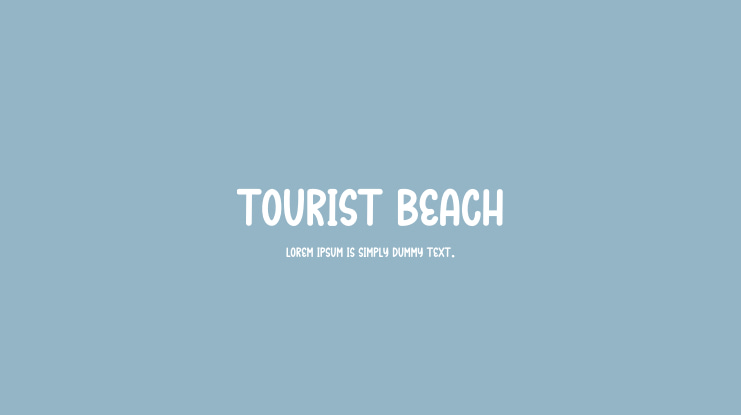 Tourist Beach Font