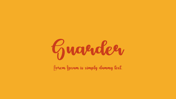 Guarder Font