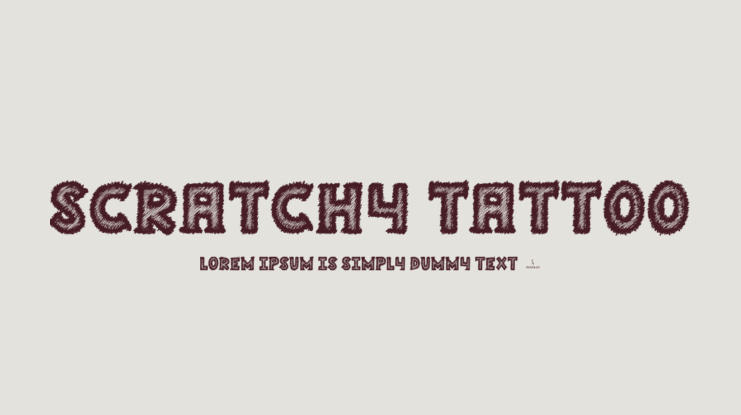 Scratchy Tattoo Font