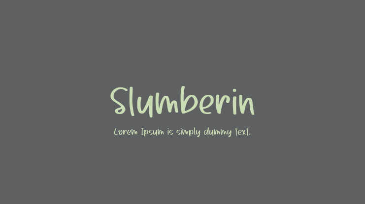 Slumberin Font