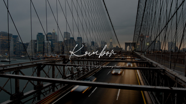 Kombor Font