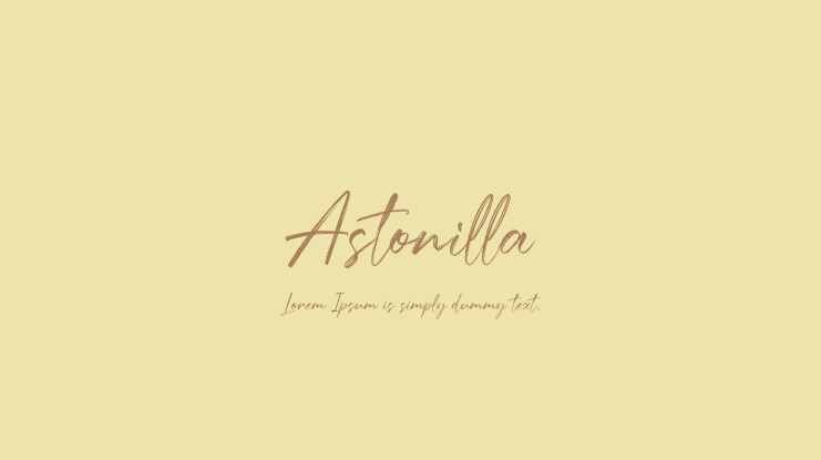 Astonilla Font