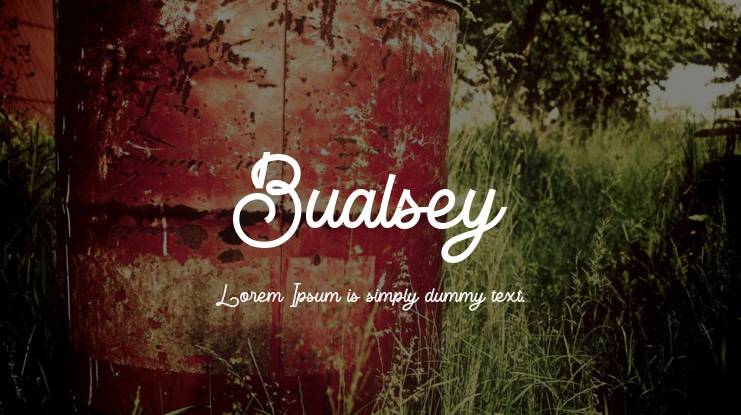 Bualsey Font