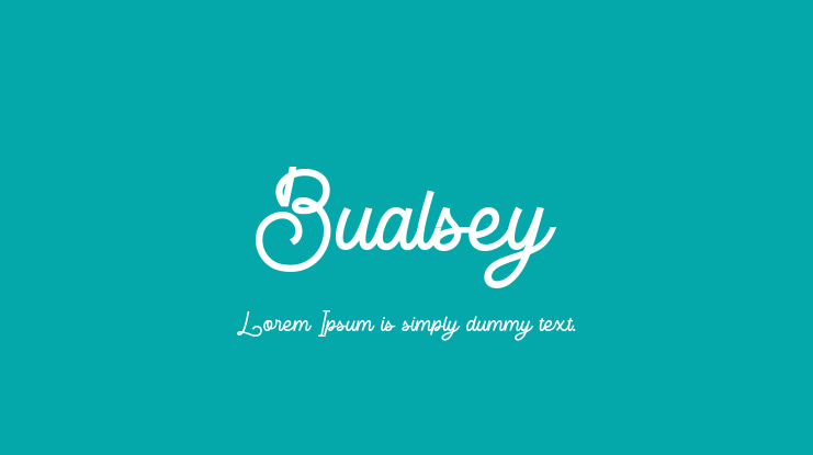 Bualsey Font