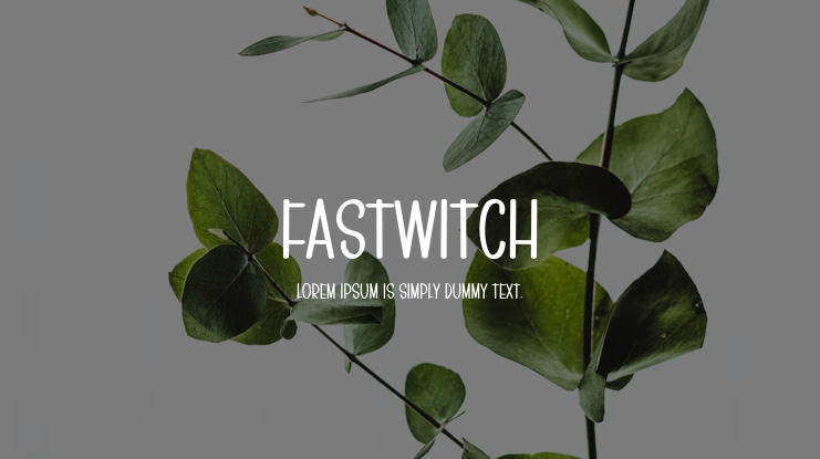 FASTWITCH Font