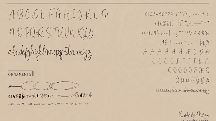 Kimberly Morgan Handwriting Font