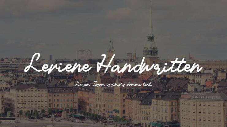 Leviene Handwritten Font