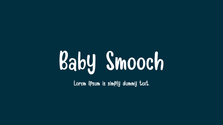 Baby Smooch Font