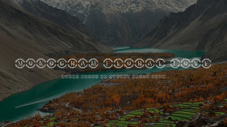 Monogram Floral Love Font