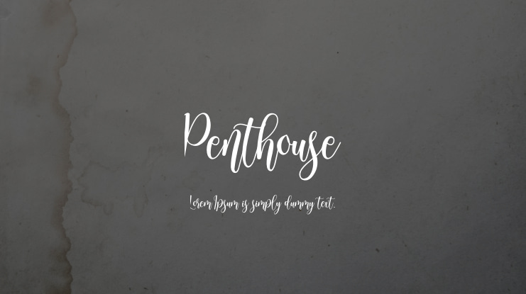 Penthouse Font