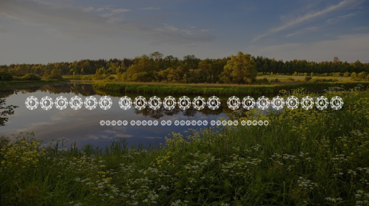 Flower Mandala Monogram Font