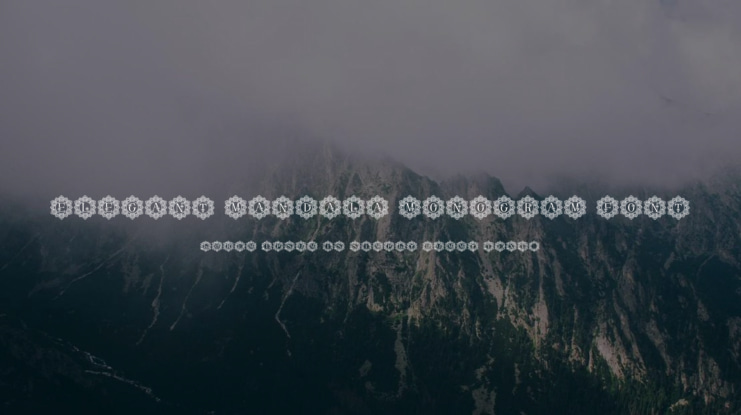 Elegant Mandala Monogram Font