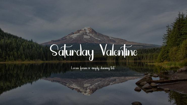 Saturday Valentine Font
