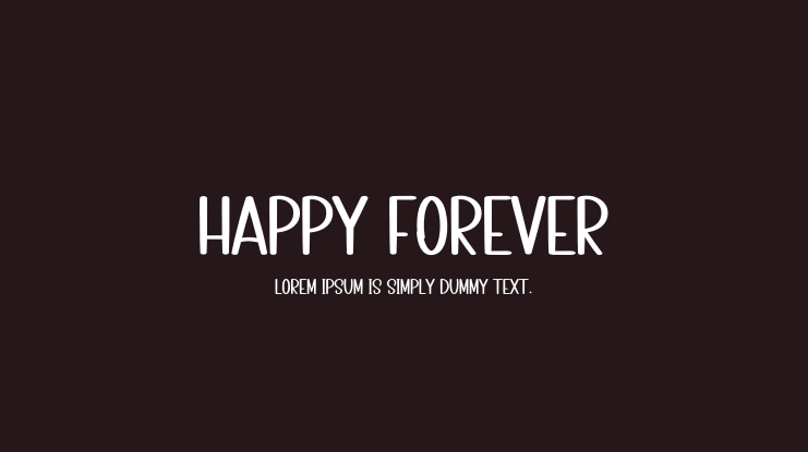 Happy Forever Font