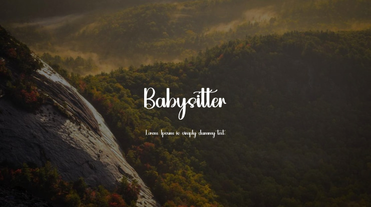 Babysitter Font