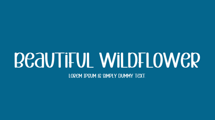 Beautiful Wildflower Font
