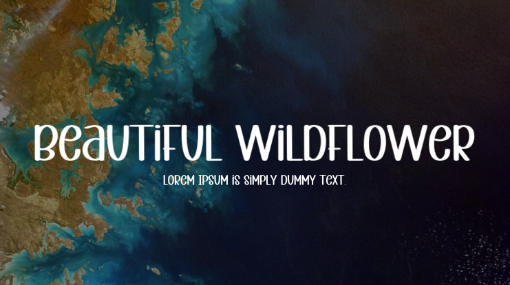 Beautiful Wildflower Font