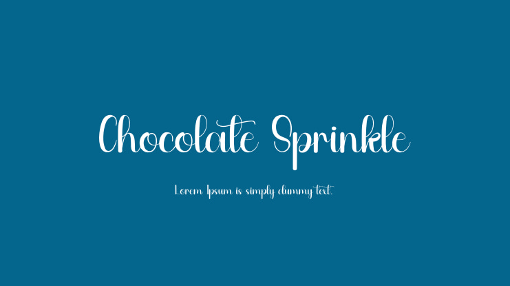 Chocolate Sprinkle Font