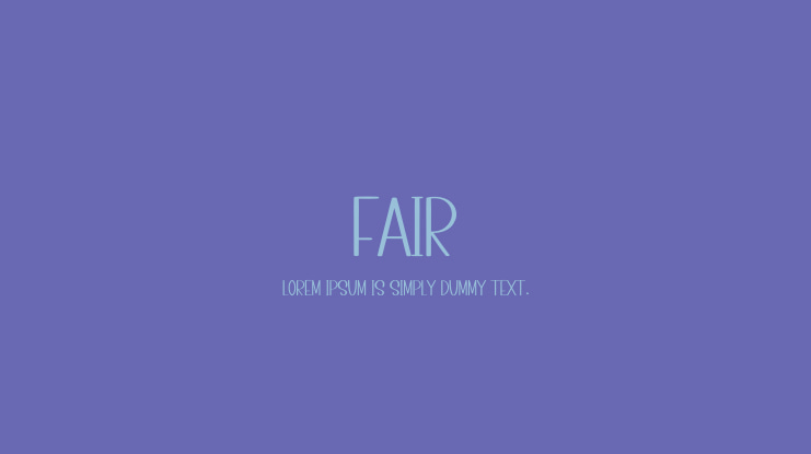 Fair Font