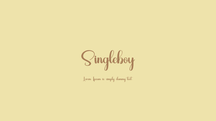 Singleboy Font