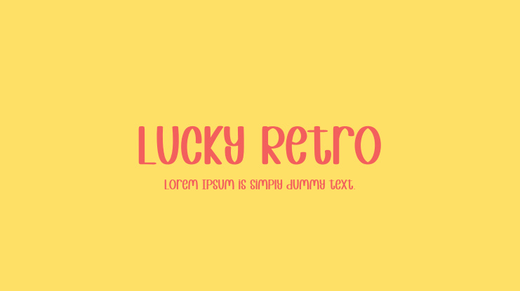 Lucky Retro Font