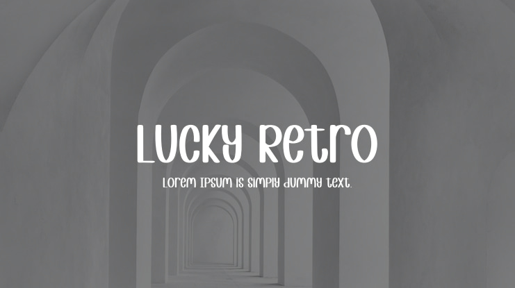 Lucky Retro Font