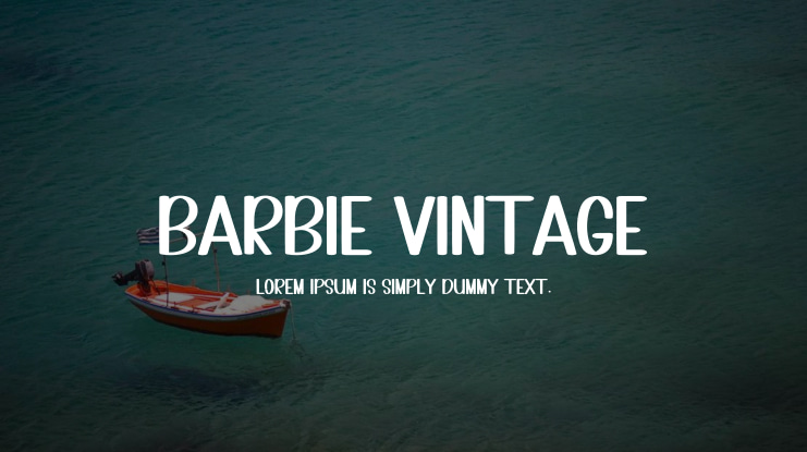 Barbie Vintage Font