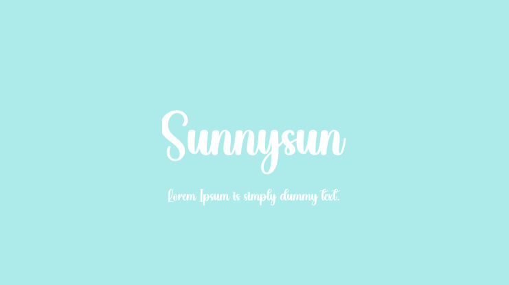 Sunnysun Font