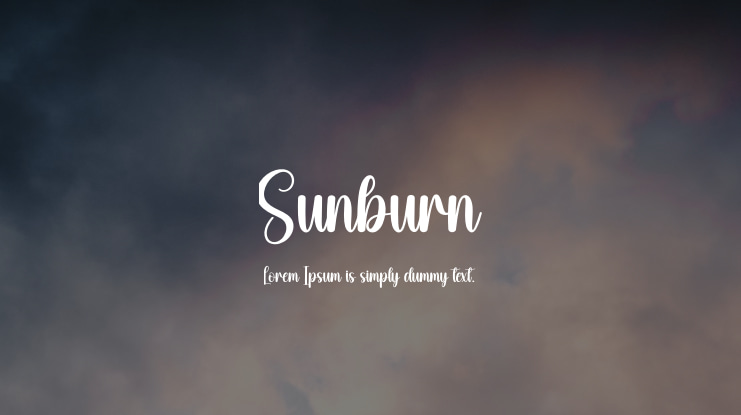 Sunburn Font