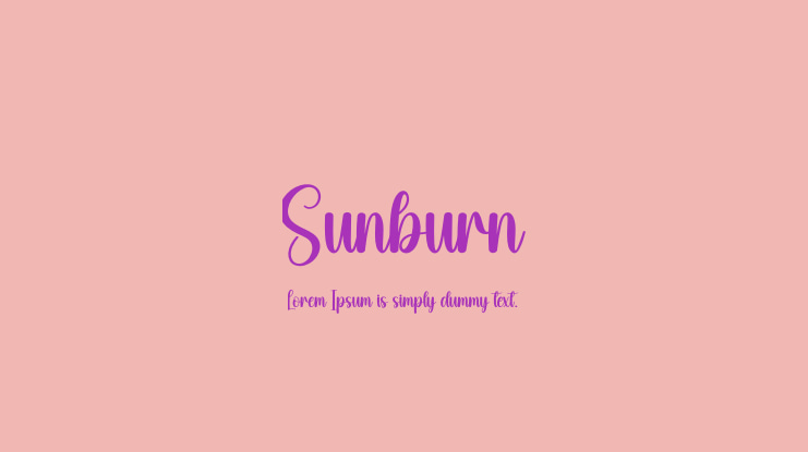 Sunburn Font