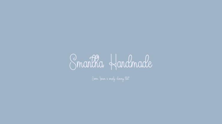 Smantha Handmade Font