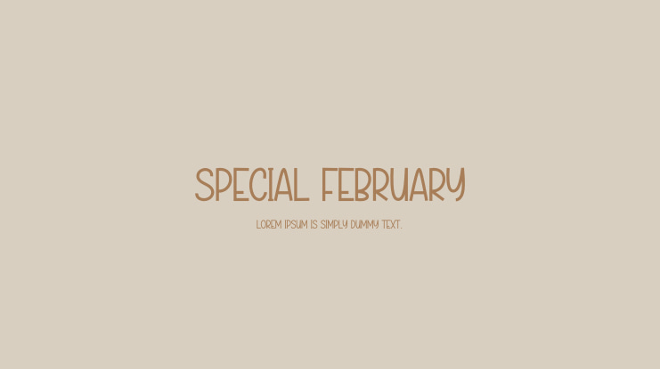 Special February Font